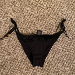 NWT H&M Black Ruffle Bathing Suit Bottom